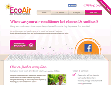Tablet Screenshot of ecoaircon.com